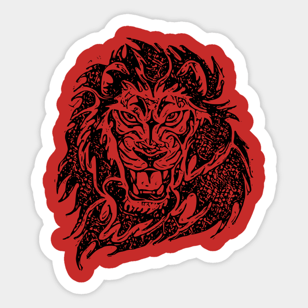 Lion Sticker by valsymot